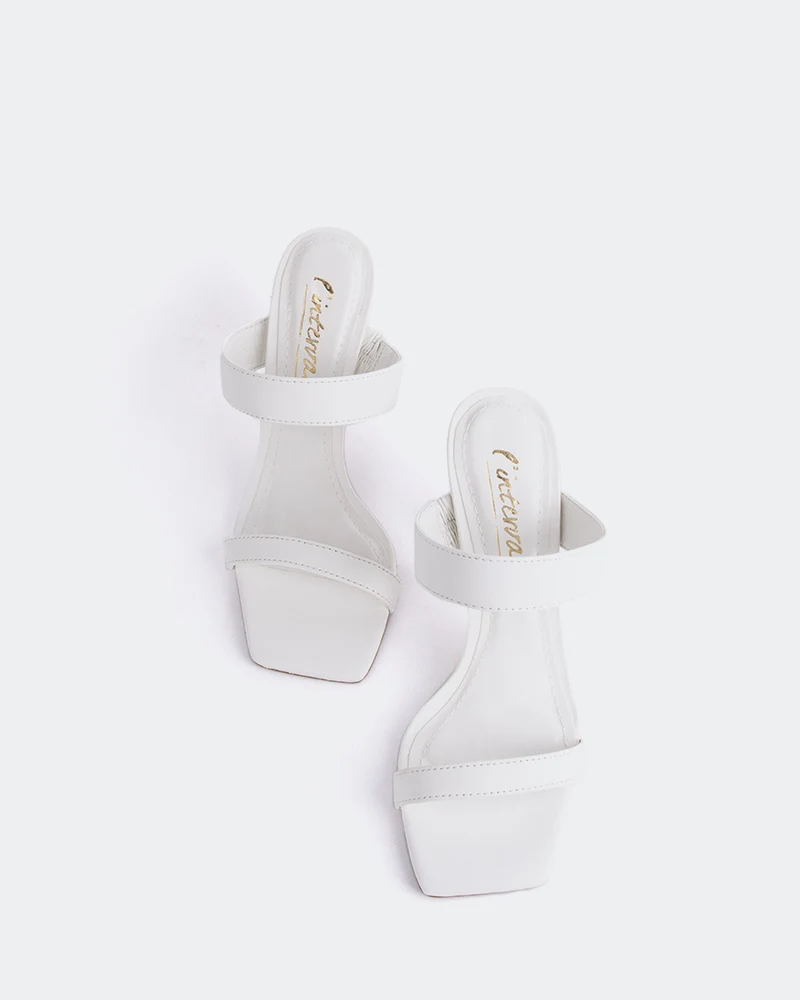 Ricarda White Leather
