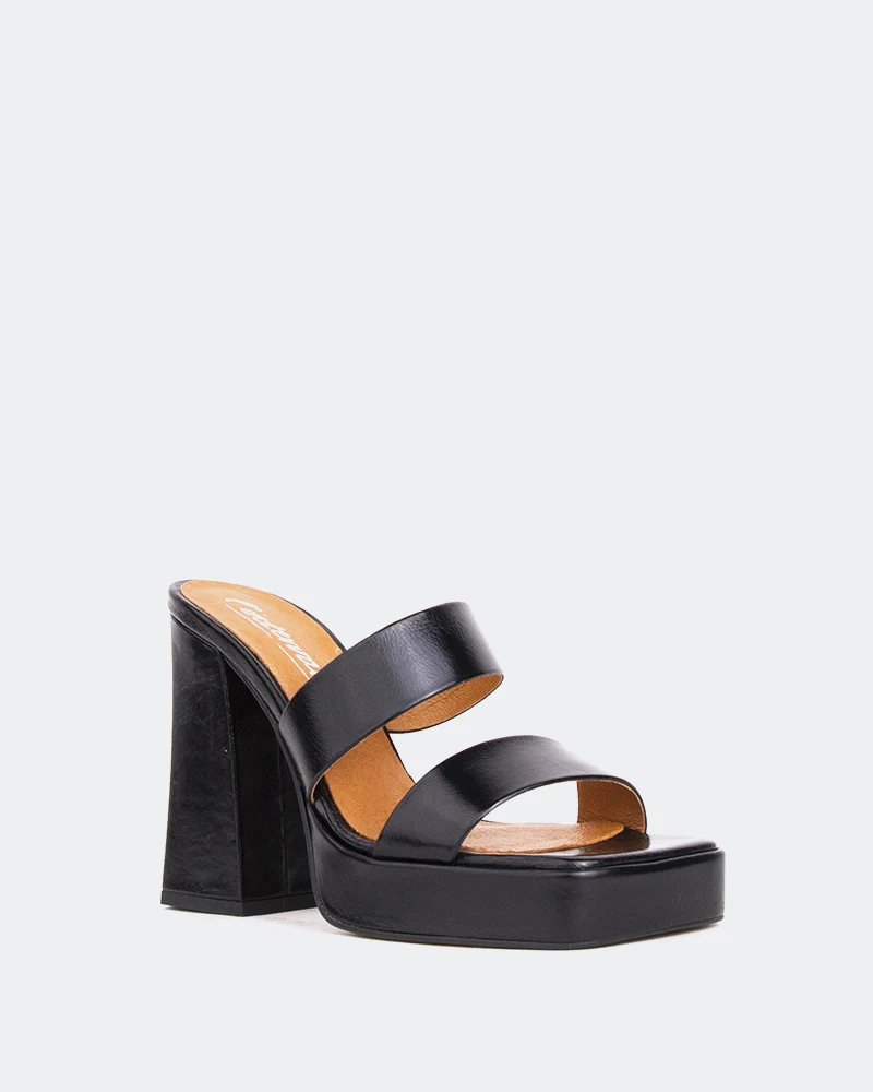 Jinx Black Leather/Cuir Noir