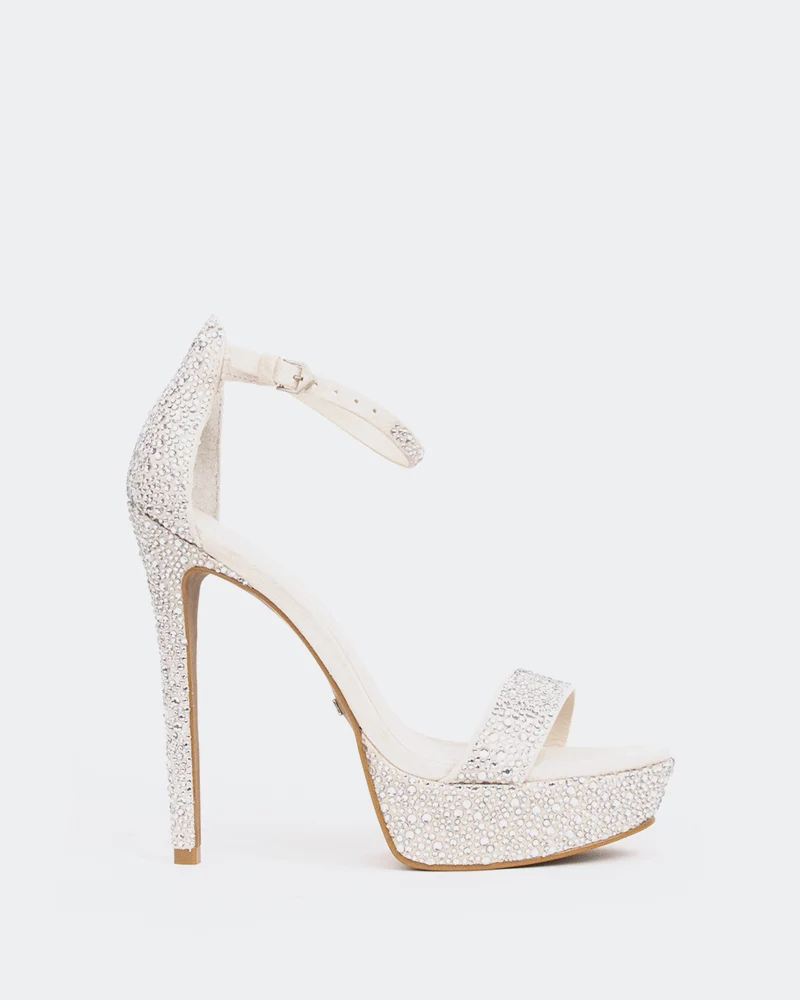Rinna Off White Suede
