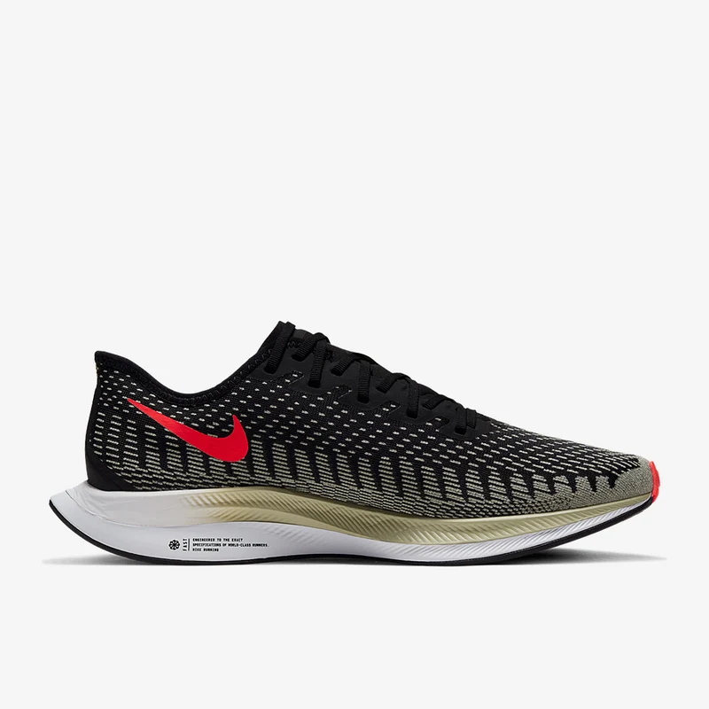 Nike Zoom Pegasus Turbo 2 - Black/Laser Crimson-Olive Aura