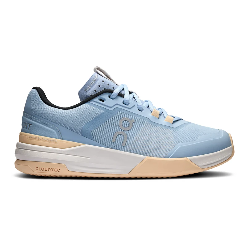 The Roger Advantage Pro Chaussure Terre Battue Femmes-Bleu Clair,Abricot