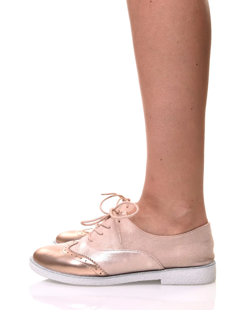 Derbies roses effet suédine