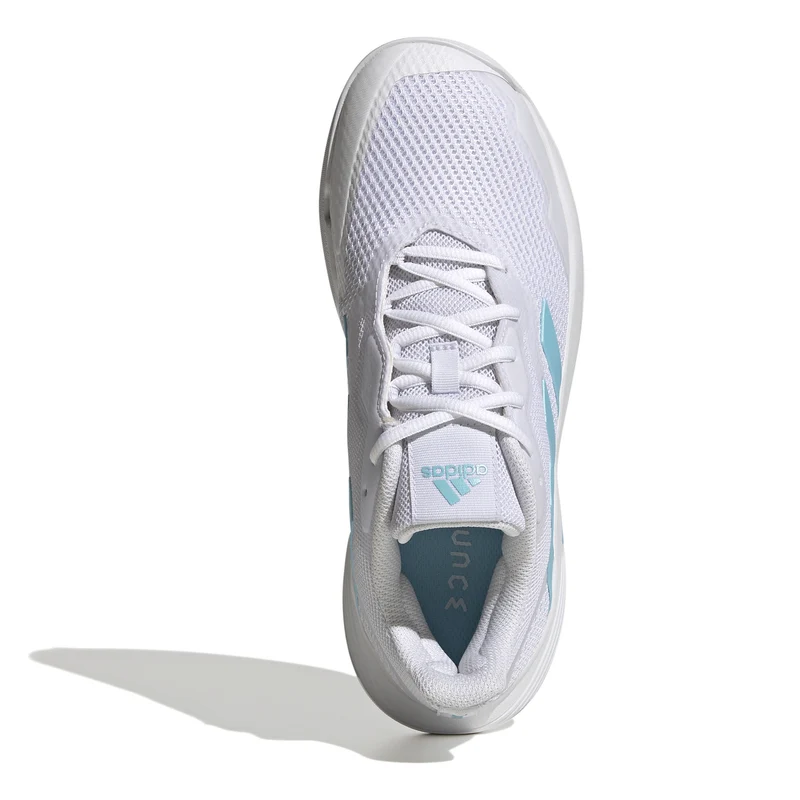 CourtJam Control Chaussure moquette Femmes - blanc, turquoise