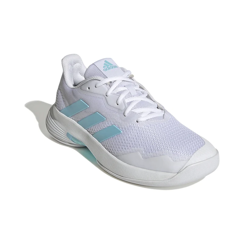 CourtJam Control Chaussure moquette Femmes - blanc, turquoise