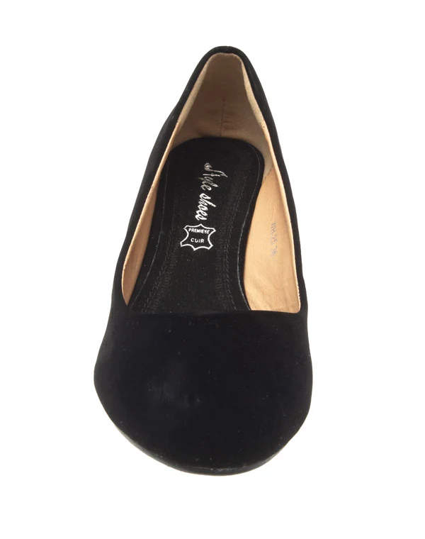 Chaussures femme Style Shoes: escarpin compensé noir