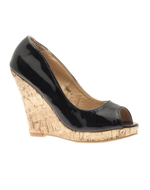 Chaussure femme Like Style Escarpin compensé noir