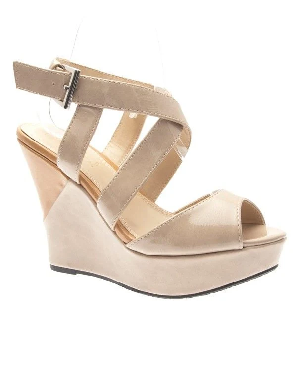 Chaussures femme Ideal: Escarpins compensés taupe