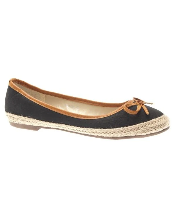Chaussures femme L.Lux.Shoes: Ballerines pas cher noir