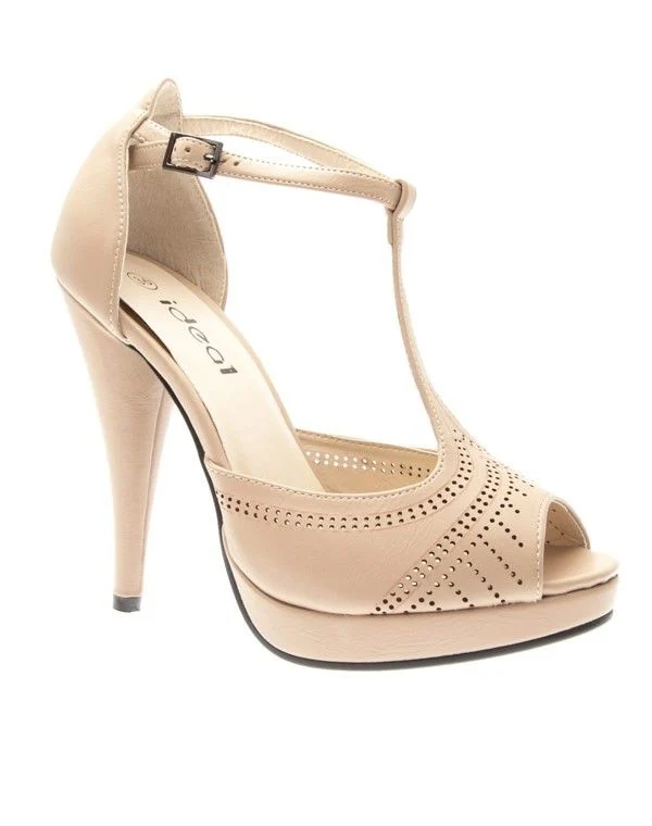 Chaussures femme Ideal: Escarpins style Salomé Beige
