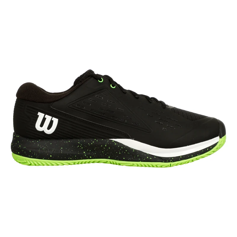 Rush Pro Ace Chaussure Terre Battue Hommes-Noir,Vert Fluo