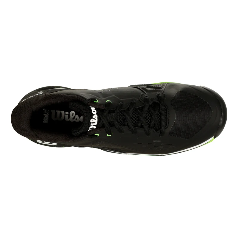 Rush Pro Ace Chaussure Terre Battue Hommes-Noir,Vert Fluo