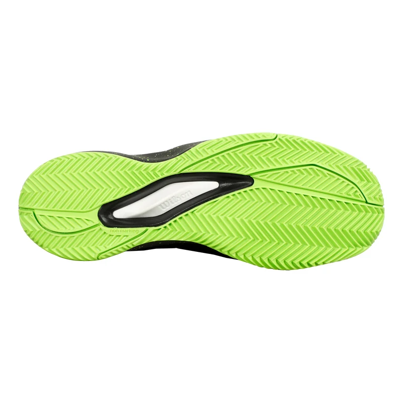 Rush Pro Ace Chaussure Terre Battue Hommes-Noir,Vert Fluo